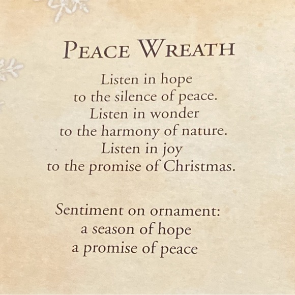 Hallmark Keepsake Ornament Peace Wreath ornament…🕊2003 - Picture 13 of 15